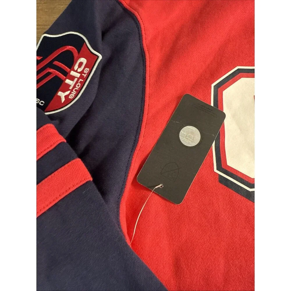 ST. LOUIS CITY SC MITCHELL & NESS MLS CREWNECK SWEATSHIRT MENS L NWT - Picture 5 of 7